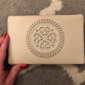 Brighton Ferrara White folio wallet
